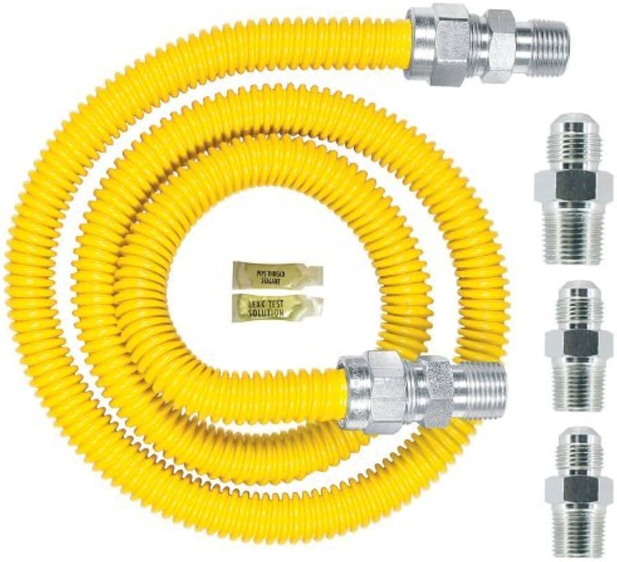 Yellow Coated Stainless Steel Dryer Installation Kit