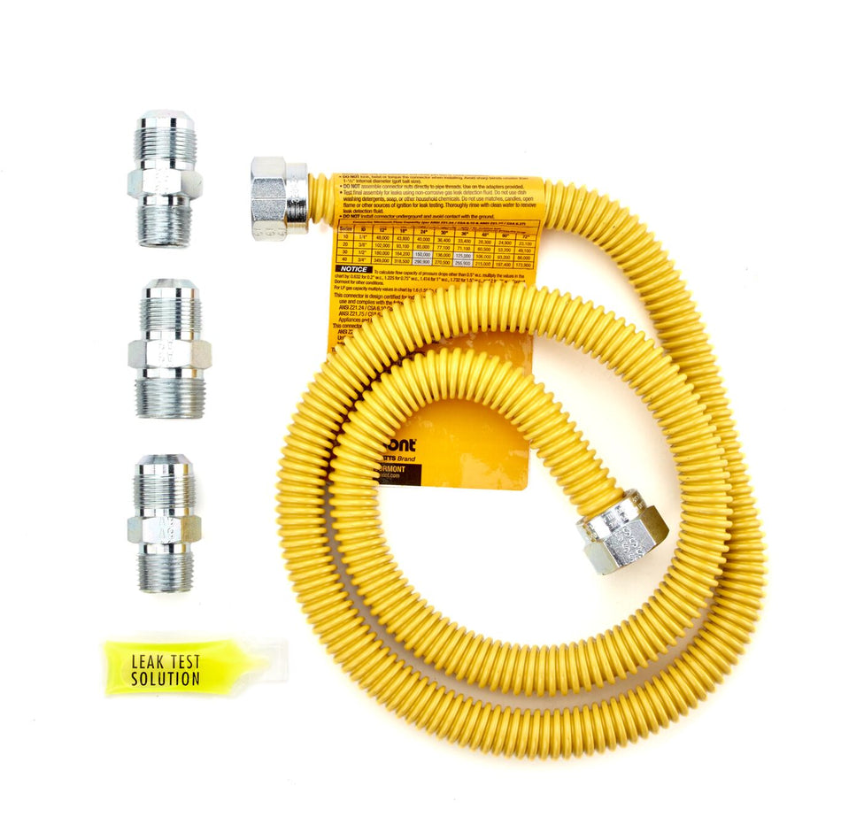 Yellow Coated Stainless Steel Range Installation Kit