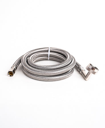 Dishwasher Installation Kit with 3/4" Garden Hose Thread Elbow Crimped.