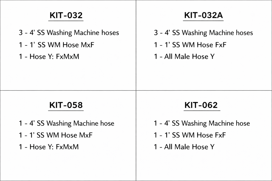 4 FT Stainless Steel - Steam Dryer Installation kit